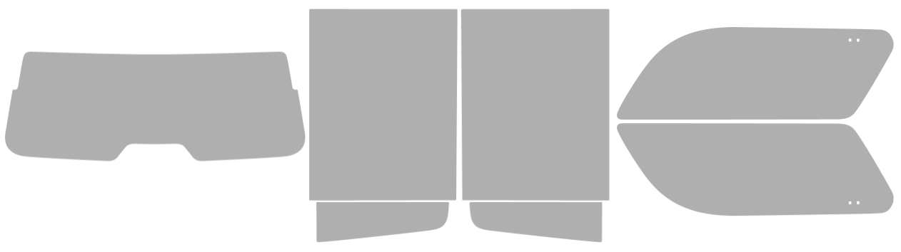 Pre-cut window tint Cadillac Escalade ESV (Option 2) 2021-2025