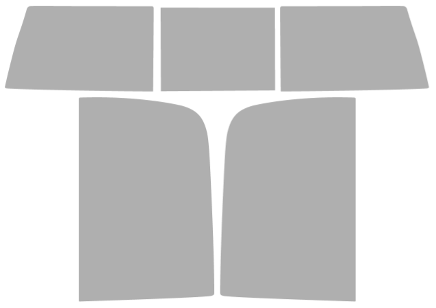 Pre-cut window tint Dodge RAM 1500 Crew (Option 2) 2009-2011
