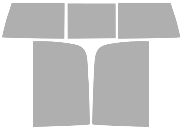 Pre-cut window tint Dodge RAM 2500/3500 Crew (Option 2) 2010-2011