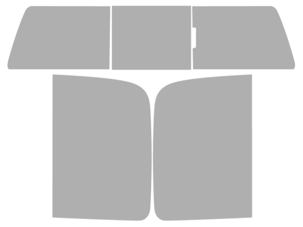 Pre-cut window tint GMC Sierra Crew (Option 2) 2007-2013