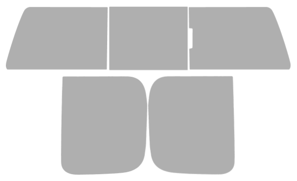 Pre-cut window tint GMC Sierra Extended (Option 2) 2007-2013