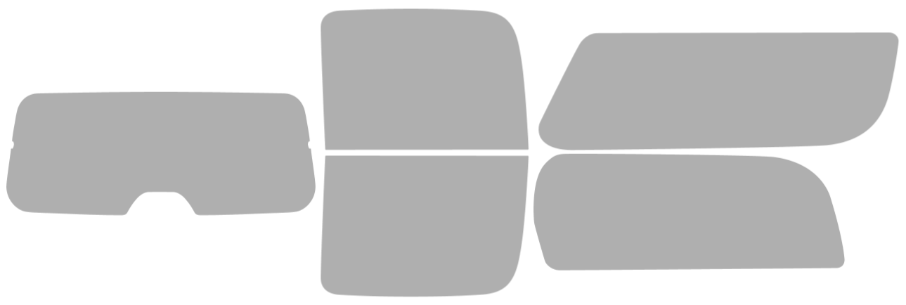 Pre-cut window tint GMC Yukon XL (Option 1) 2007-2014
