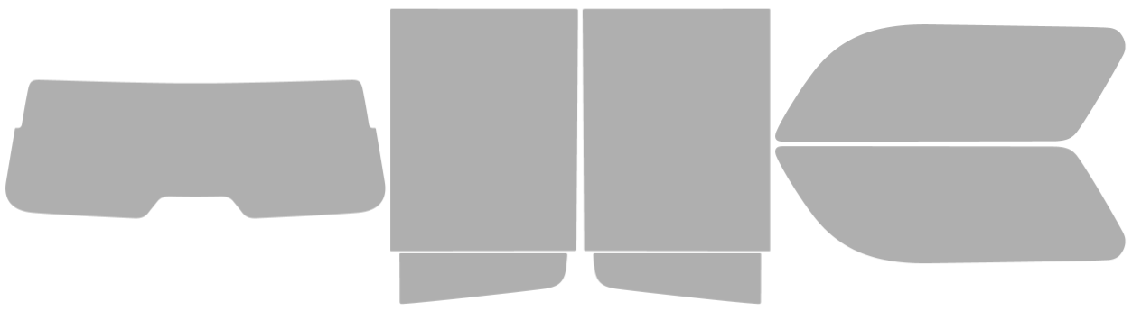 Pre-cut window tint GMC Yukon XL (Option 1) 2021-2026