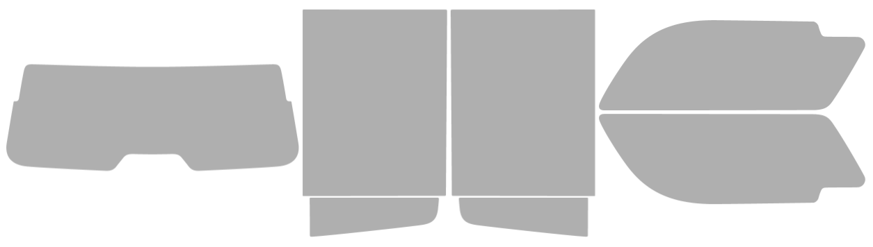Pre-cut window tint GMC Yukon XL (Option 3) 2021-2026