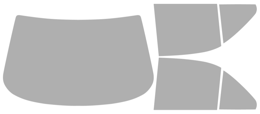 Pre-cut window film Mercedes-Benz E-Class Sedan (Option 1) 1996-2002
