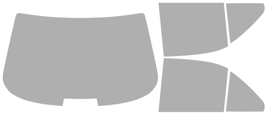 Pre-cut window film Mercedes-Benz E-Class Sedan (Option 2) 1996-2002