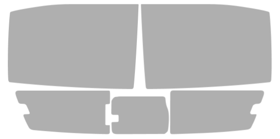 Pre-cut window tint Ford Ranger Crew (Option 2) 2019-2023