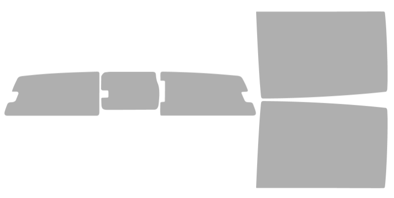 Pre-cut window tint Ford Ranger Crew (Option 3 Defrost) 2024-2025