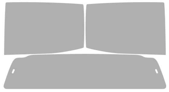 Pre-cut window tint Ford Ranger Crew (Option 3) 2019-2023