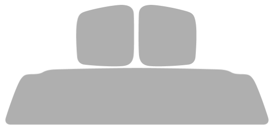 Pre-cut window tint Ford Ranger Extended (Option 1) 2019-2023