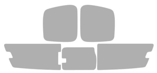 Pre-cut window tint Ford Ranger Extended (Option 2) 2019-2023
