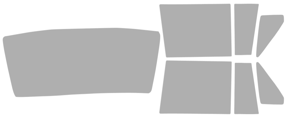 Pre-cut window tint Volvo 9-Series Sedan (Option 1) 1991-1997